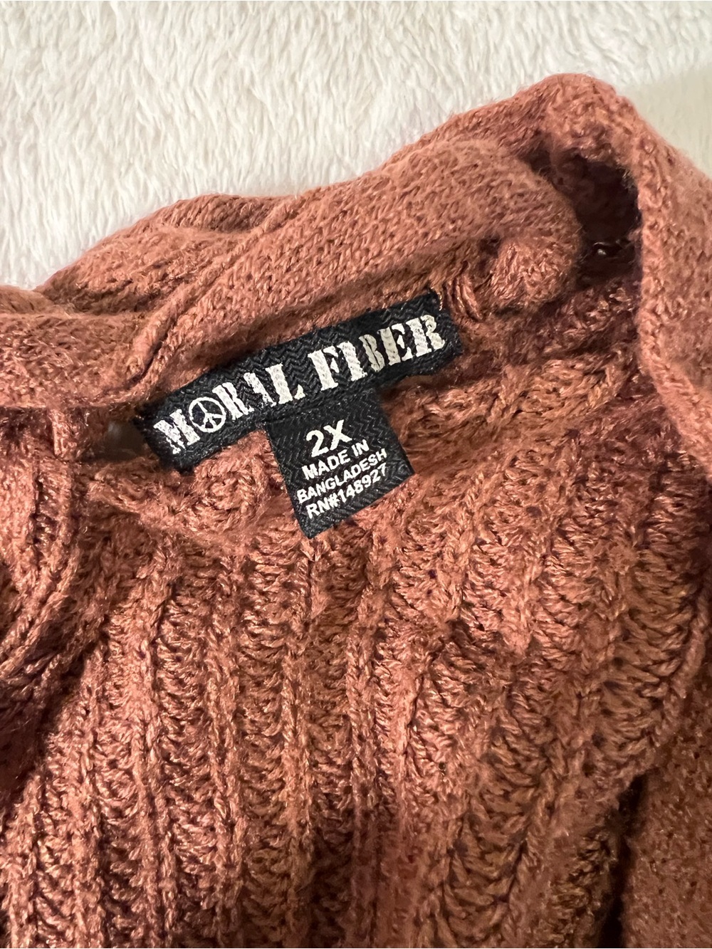 Moral Fiber Open-Front Knit Cardigan - Picture 2 of 9